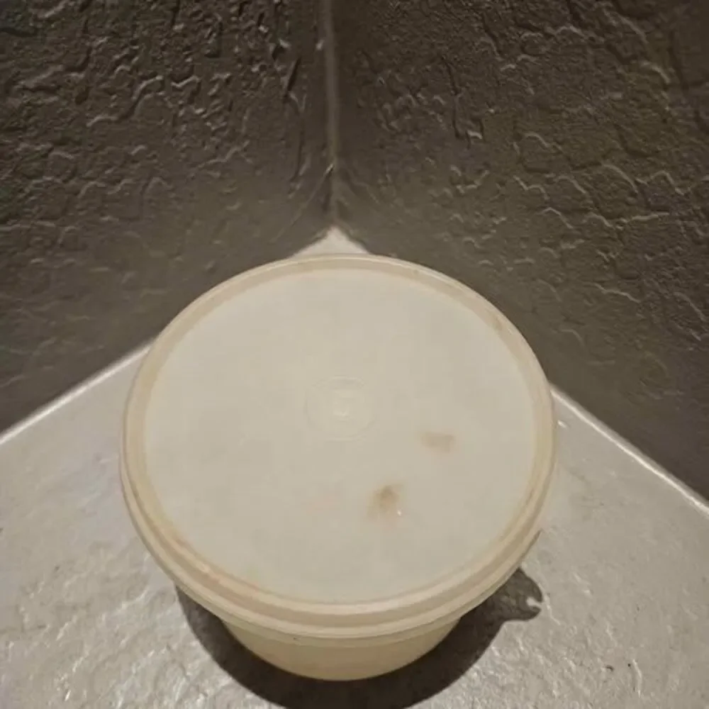 Vintage Tupperware Round Storage Container with Lid